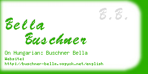 bella buschner business card
